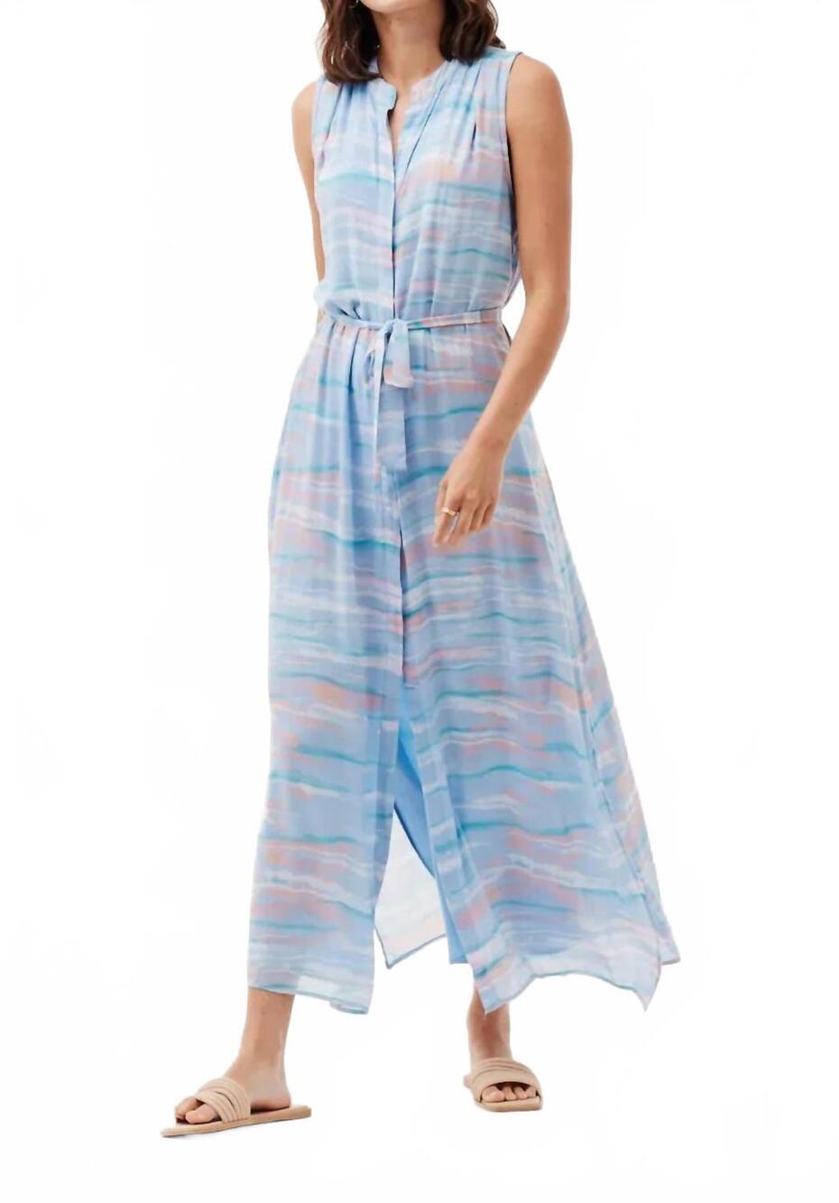 NEW BELLA DAHL isla maxi dress in multi (watercolor)